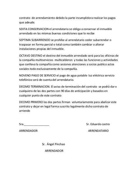 Carta Preaviso Terminacion De Contrato De Arrendamiento Pdf Vrogue