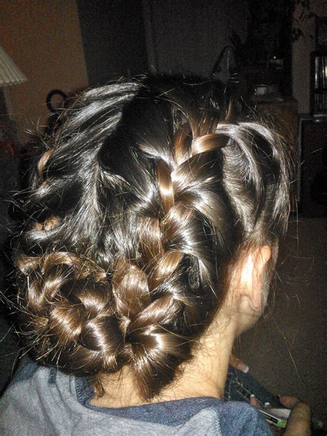 Ready to emulate the look for yourself? Double French Braid Bun | Owned That Ponytail! | Hair ...