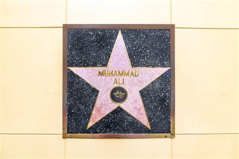 Closeup Of Star On The Hollywood Walk Of Fame For Muhammad Ali