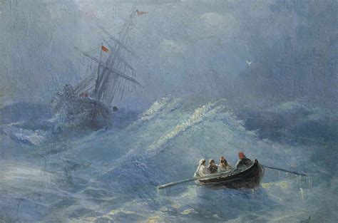 The Shipwreck In A Stormy Sea Ivan Aivazovsky WikiArt Org
