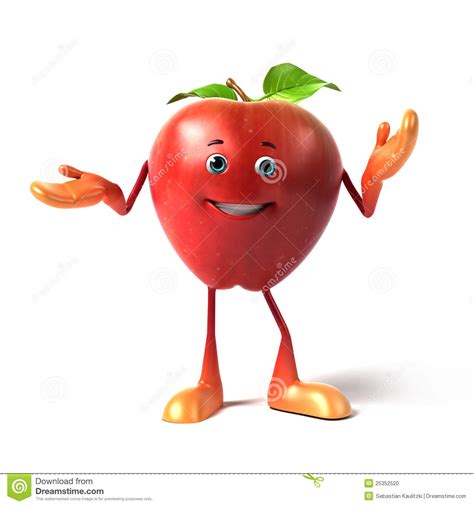 Happy apple smiling face stock image. Funny apple stock illustration. Illustration of face - 25352520