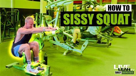 How To Do A Machine Sissy Squat Exercise Demonstration Video And Guide Youtube