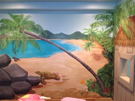 Bawden Fine Murals Under The Sea With A Beach Hut Playroom