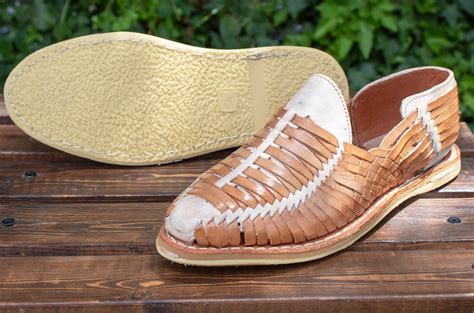 Mens Leather Mexican Huarache Shoe Sandals Etsy