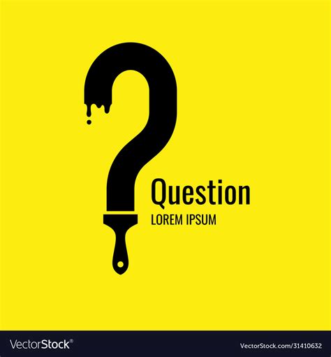 A Poster With A Picture A Question Mark Frame Vector Image