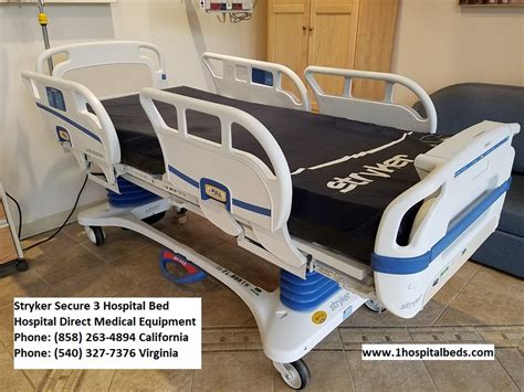 Used Refurbished Stryker Secure 3 S3 Hospital Bed