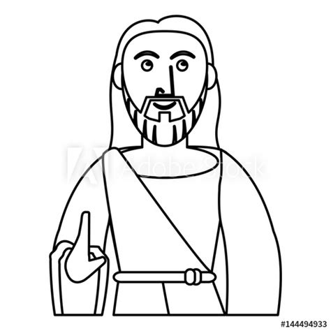 Jesus Outline Drawing Free Download On Clipartmag