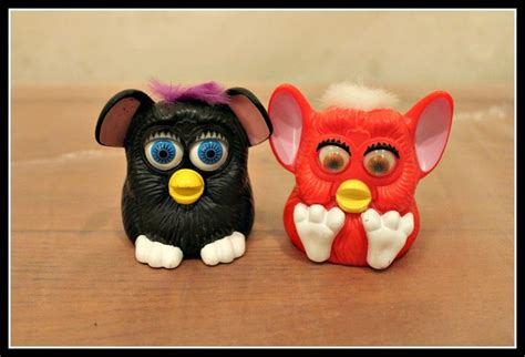 Set Of Two Vintage Mcdonalds Furby Happy Meal Toys Furbies Plastic