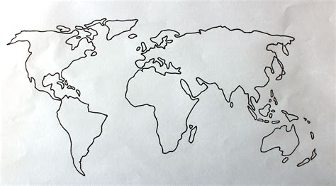 Awasome World Map Sketch Ideas World Map Blank Printable