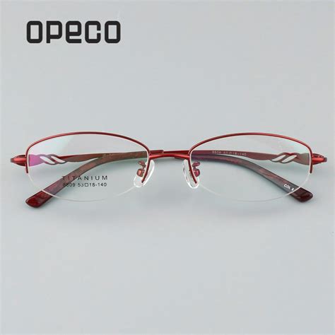 8809 Womens Titanium Eyeglasses Frame Prescription Glasses Half
