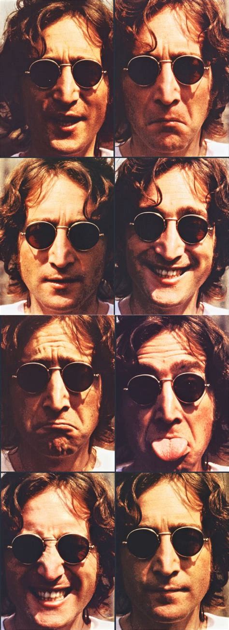 Some Of The Many Faces Of John Lennon Top Left And Second One Up On