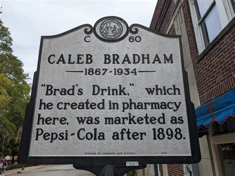 Caleb Bradham Historical Marker Pollock St And Middle St New Bern