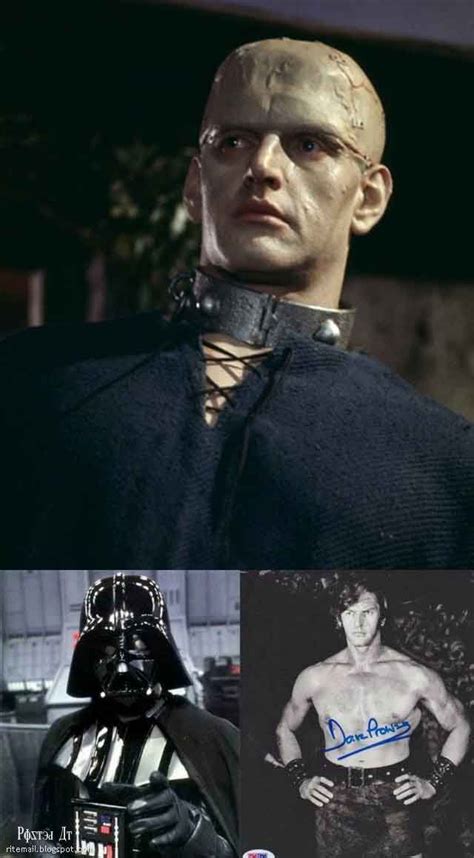David Prowse In The Horror Of Frankenstein 1970 And As Darth Vader In