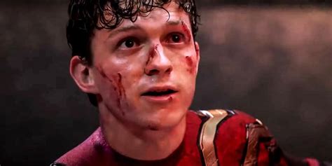 New Spider Man No Way Home Footage Shows Bleeding Peter Parker