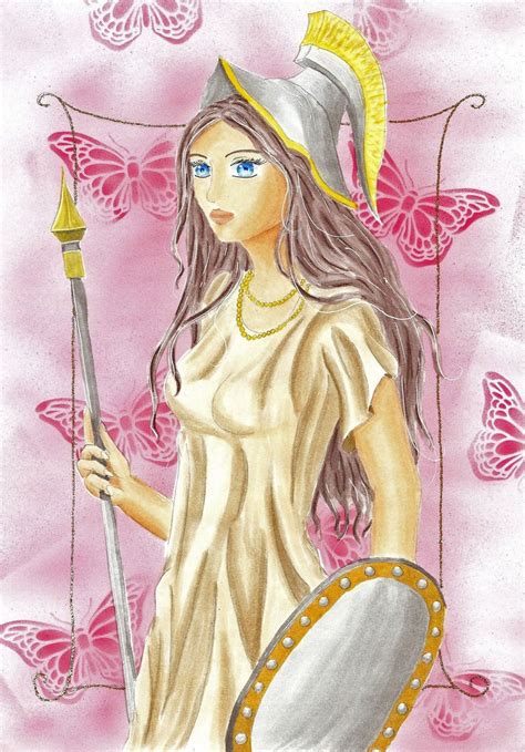 Athena Pallas Athena By Ryokoayashi Traditional Art Drawings