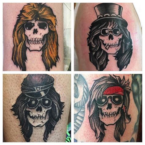 Gn'r put their own blistering take on the track, and it's a standout cover in their catalog that's littered with covers. Guns'N'Roses Skulls by @woodfordtattoo at 1770 Tattoo in ...