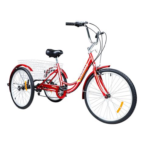 Buy Outroad Adult Tricycle 2426 Inch 7 Speed Cruiser Trike 3 Wheel Bikes With Large Basket