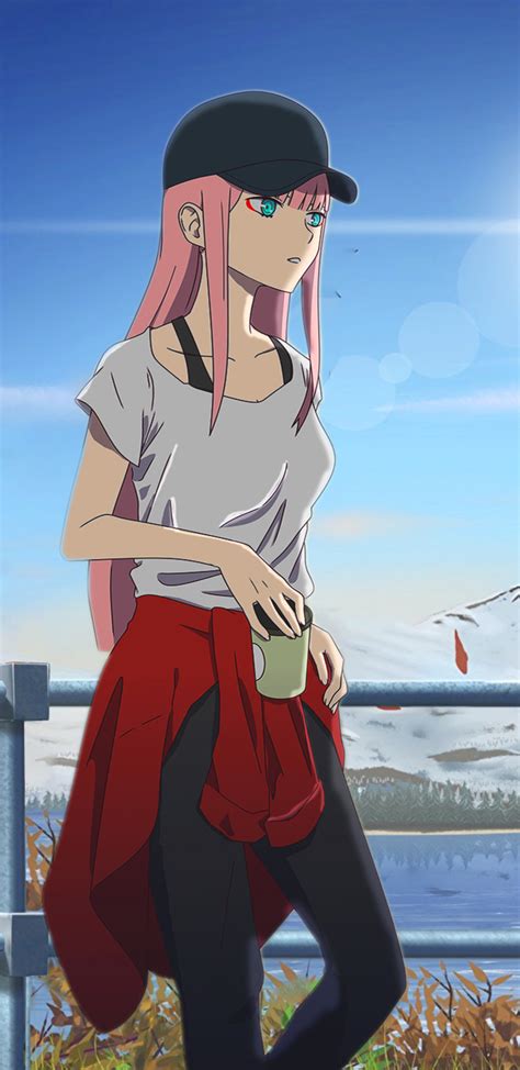 Wallpapers for theme darling in the franxx. 1440x2960 Zero Two Darling In The Franxx Fanart Samsung ...