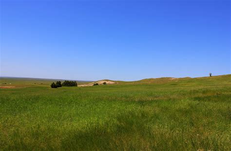 Grassland Landscape At Badlands National Park South Dakota Image