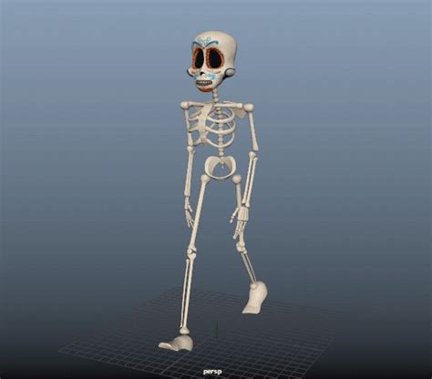 Free Bones Skeleton Character Rig For Maya