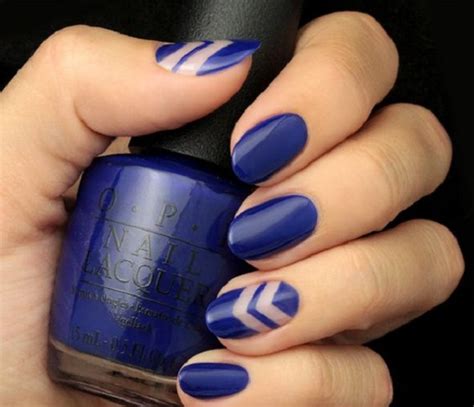 30 Dark Blue Nail Art Designs Nenuno Creative