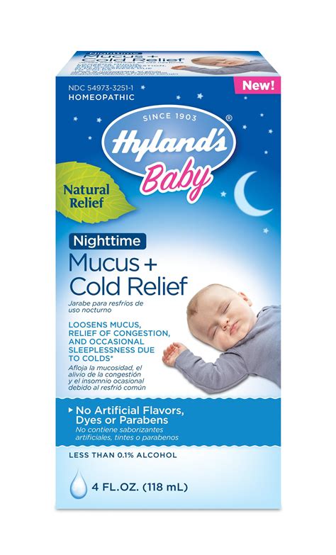 Hylands Baby Mucus And Cold Relief Nighttime Loosens