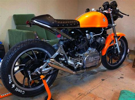 New cafe racer gas tank motorized bicycle gas tank 1.2 gallon. Hump Seat Custom in Yamaha Cafe Racer Modification ...