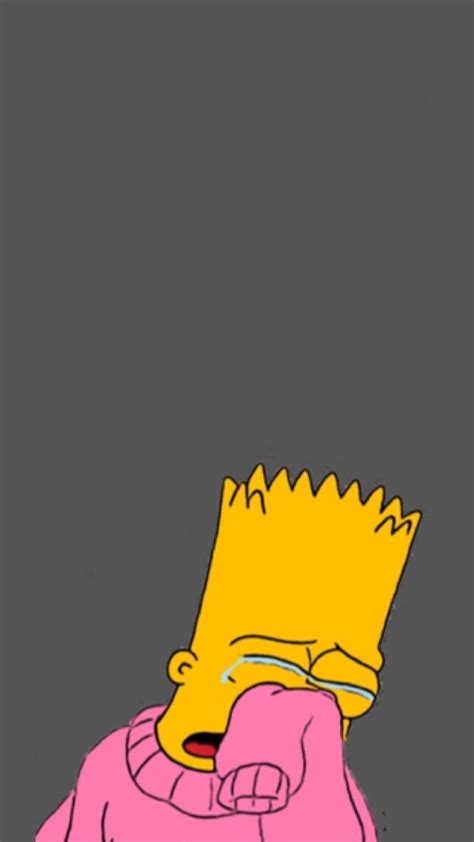 Bart Simpson Crying Wallpapers Top Free Bart Simpson Crying Backgrounds Wallpaperaccess