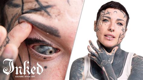 Michelas Tattooed Eyeballs And Tattoo Tour Inked Youtube