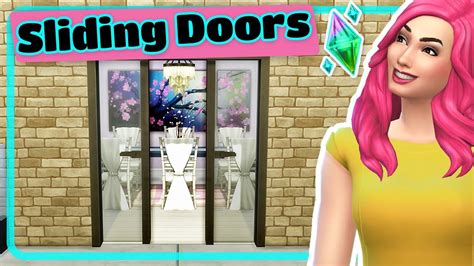The Sims 4 Sliding Glass Doors And Sliding Barn Doors Tutorial Youtube