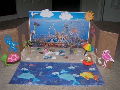 Diorama Kids Beach Crafts For Kids Shoe Box Diorama