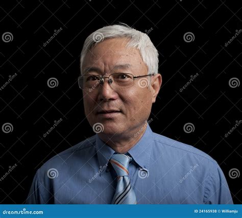 Senior Asian Man Stock Photo Image Of Smile Shirt Businessman 24165938