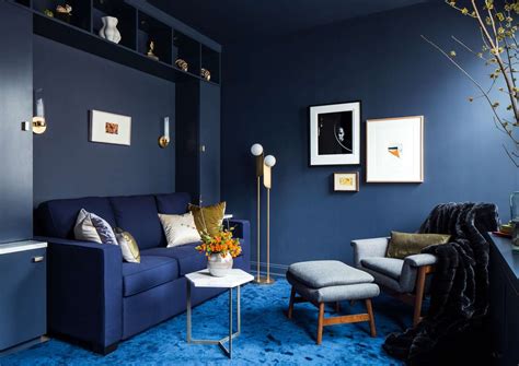 Dark Blue Interior Walls Color Combinations