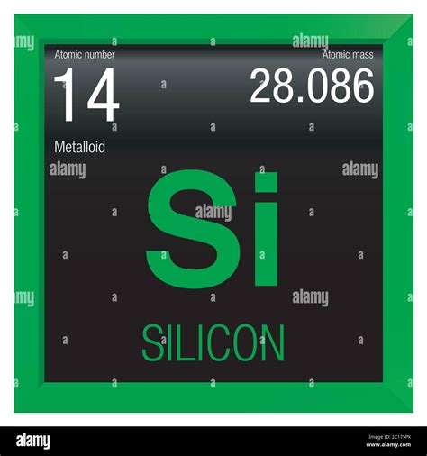 Silicon Symbol Stock Vector Images Alamy