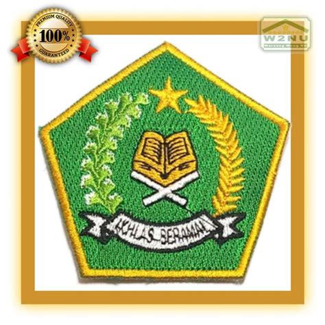 Jual Patch Bordir Logo Ikhlas Beramal Kementerian Agama Ri Atribut Logo