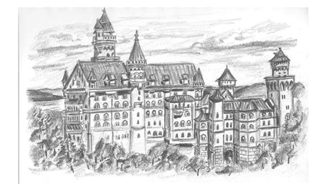 How To Draw A Medieval Castle Lets Draw Today Club
