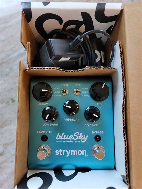 Strymon Blue Sky Reverberator V1 2016 Blue Anodized Reverb