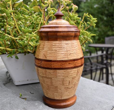 The other factor is the species of the wood used. My segmented Vessel/urn : woodworking