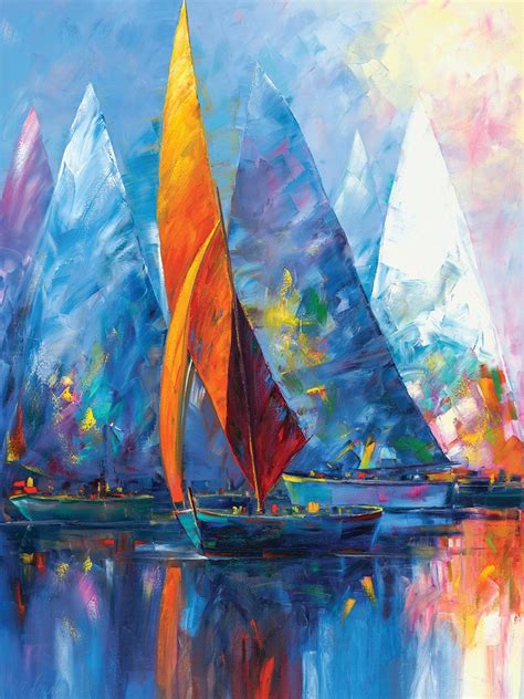 Sail Boats Canvas Prints Sailboat Art Sailing Art Sailboat Painting