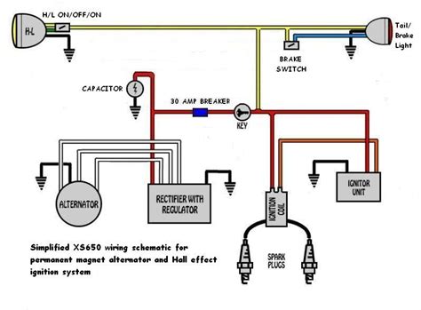 I am thinking that since i only use the motor to get away from and back to the dock, the chances of overcharging the battery are slim. Xs650 Simplified Wiring Harnes - Tm 8507 Xs650 Wiring Diagram Color Free Diagram : Very simple ...