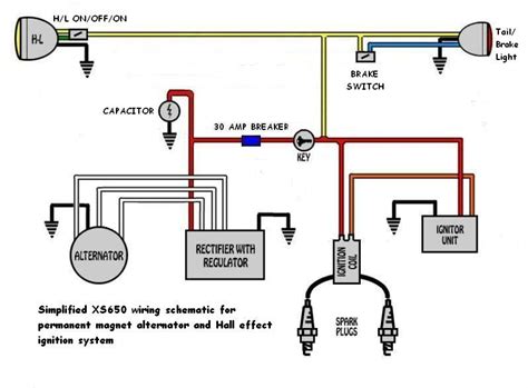 1982 yamaha maxim 650 headlight wiring diagram. Xs650 Simplified Wiring Harnes - Tm 8507 Xs650 Wiring Diagram Color Free Diagram : Very simple ...