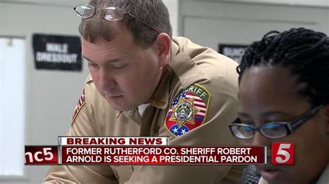 Former Sheriff Seeks Presidential Pardon
