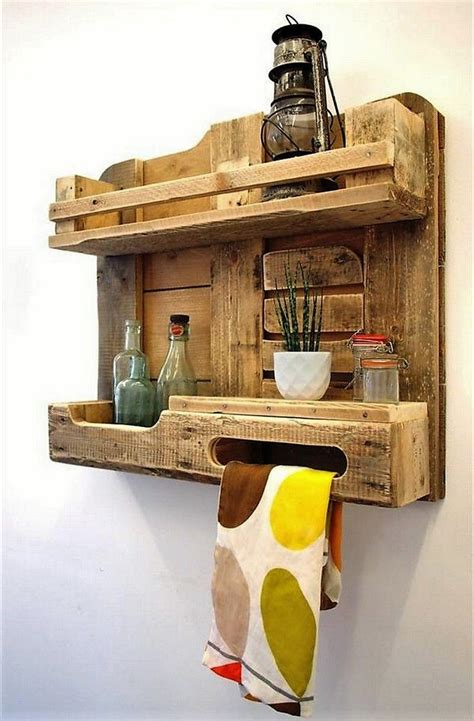 Wooden Pallets Made Kitchen Shelves Inspirationalz Inspirationalz