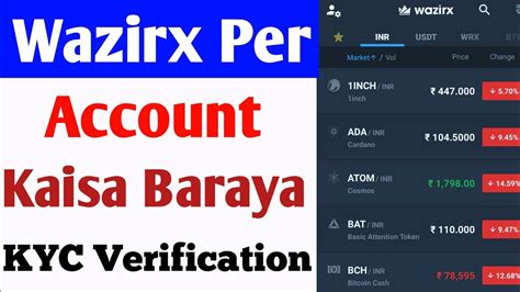 How To Create Wazirx Account And Kyc Verification In Hindi Wazirx Me