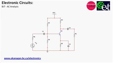 Module dc circuit lesson 4 loop analysis of resistive circuit in the context of dc voltages and currents objectives meaning of circuit analysis. BJT - Introduction to AC Analysis - YouTube