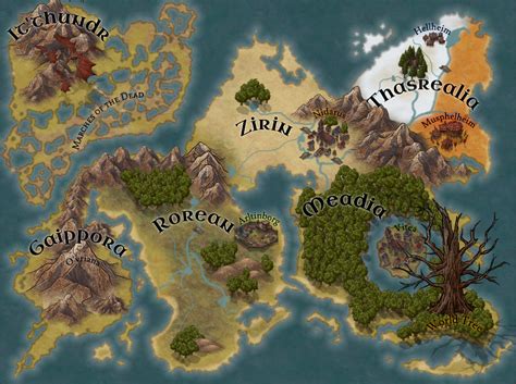 My Improved World Map And More Lore Rworldbuilding