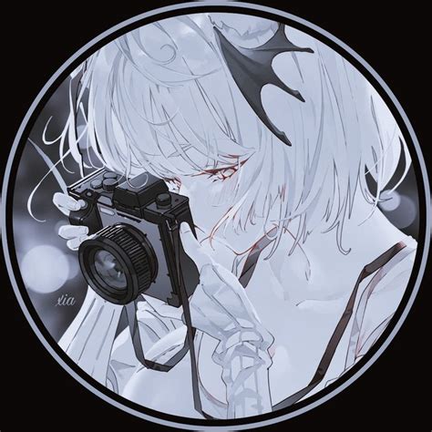 An Anime Character Holding A Camera In Front Of His Face