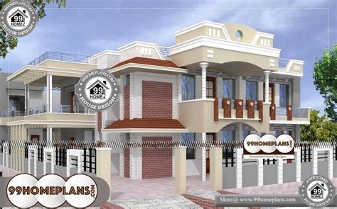 Indian bungalow designs photo gallery bungalow design plan indian bungalow plans pictures with verandas latest villa design ideas with small double story house designs having 2 floor, 5 total bedroom, 5 total double storey house plans designs with traditional design patterns sales. House Design with Floor Plan 70+ Front Home Design Double ...