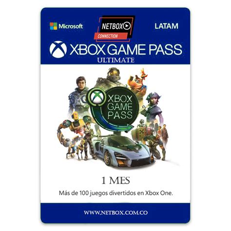 Xbox Gamepass Ultimate 1 Mes Netbox Connection