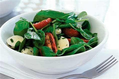 Spinach Oven Roasted Tomato And Bocconcini Salad